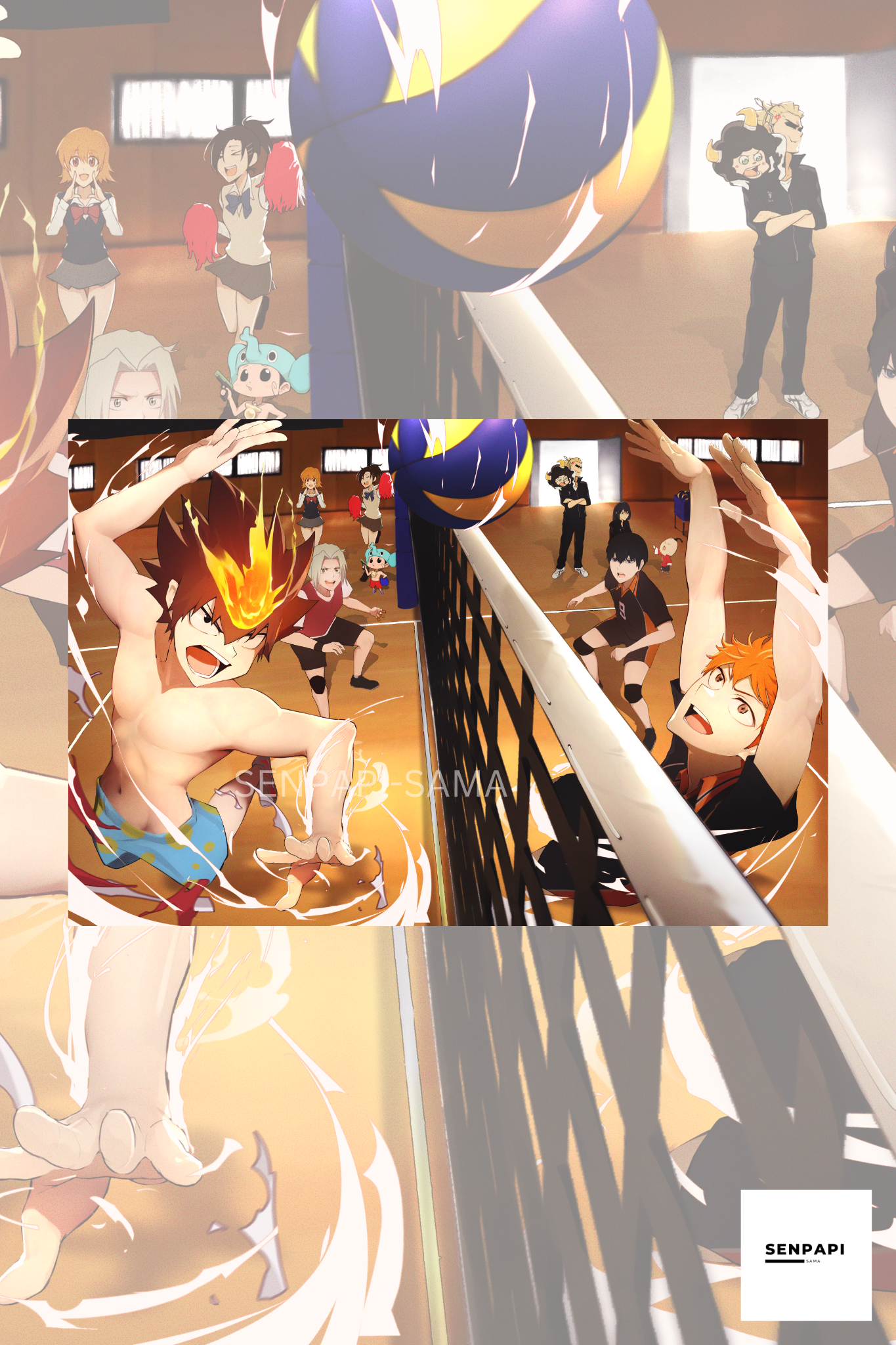 REBORN X HAIKYU Crossover Poster