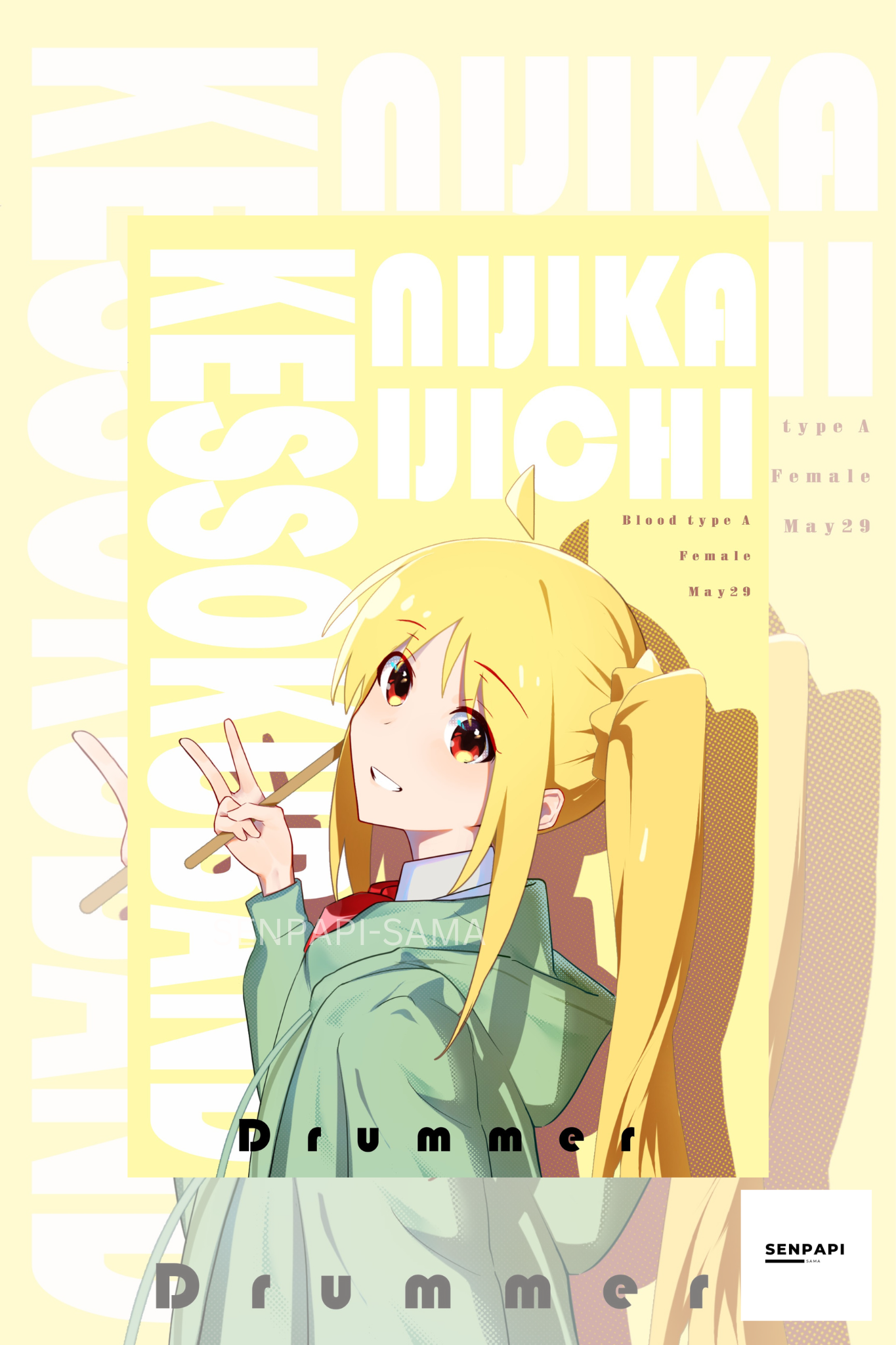 Nijika Ijichi Bocchi The Rock Poster
