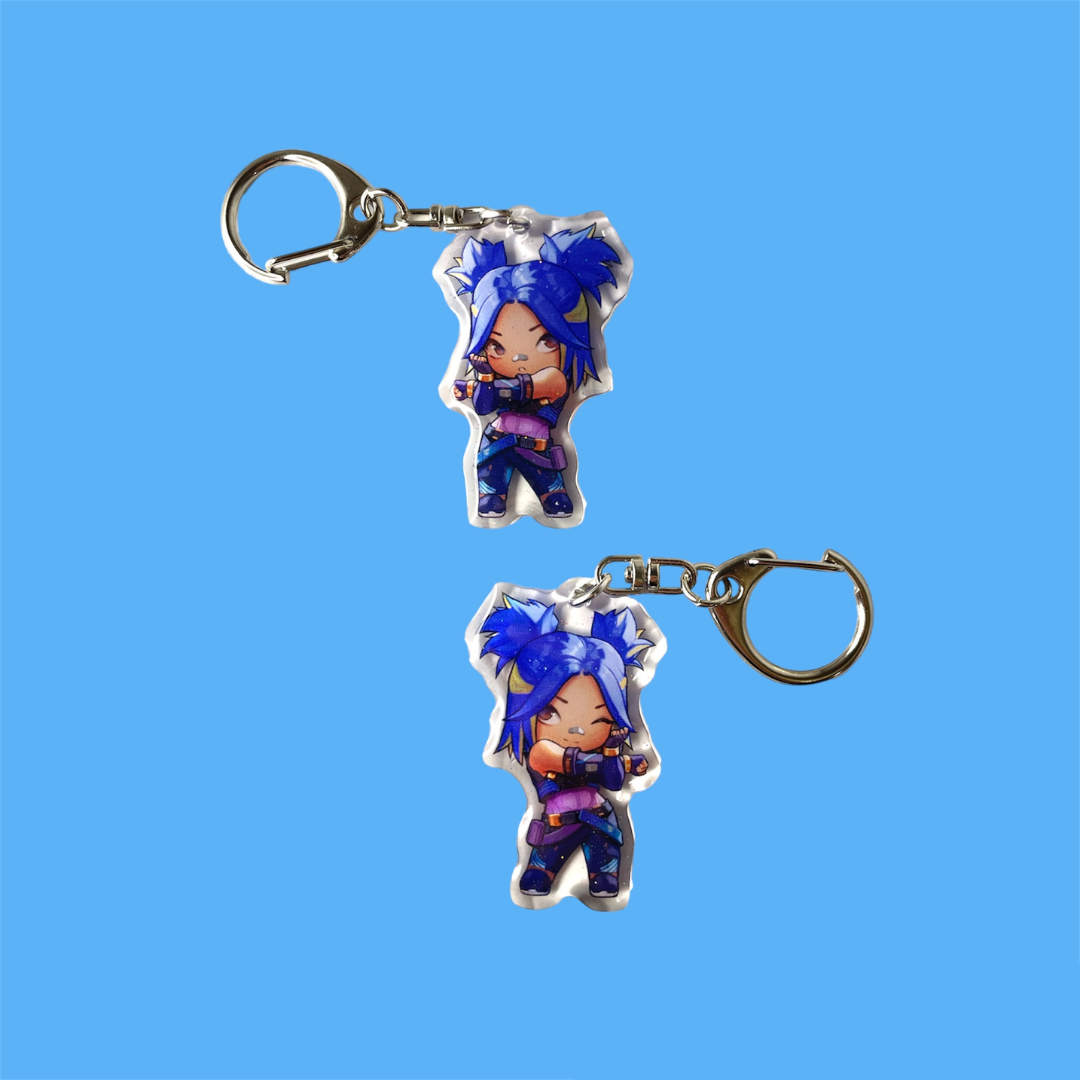 Neon VALORANT Keychain