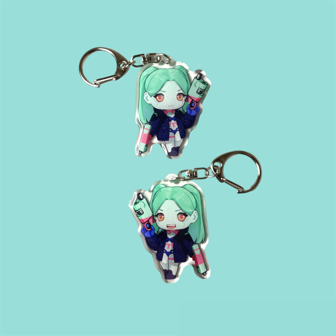 Rebecca Cyberpunk Keychain