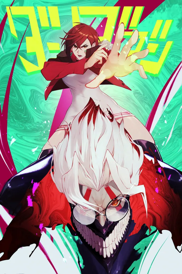 Okarun & Momo poster, Dandadan
