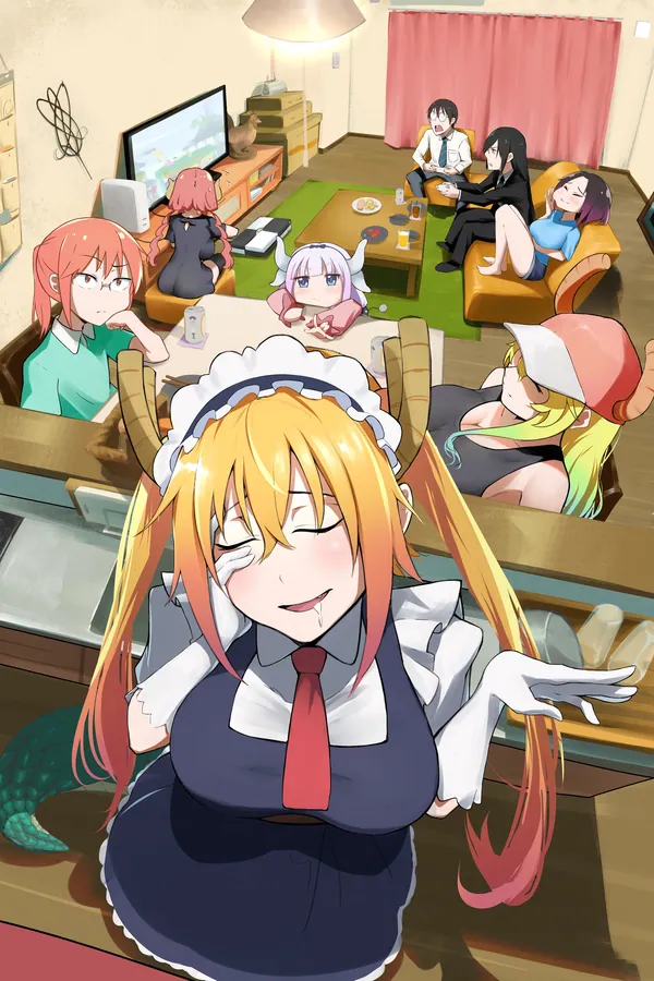 Tohru & Family poster, Miss Kobayashi's Dragon Maid