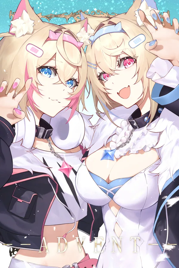 FUWAMOCO poster, Hololive English -Advent-